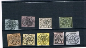 ITALY 1852 papal state small collection MINT (#113) - Picture 1 of 2