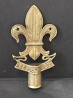 Vtg Boy Scout Fleur de Lis BE PREPARED Flag Pole FINIAL Troop Rovers Sea Scout