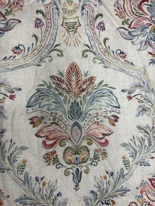 Pottery Barn Ivana Baumwolle Leinen King Size Bettdecke Beige Mehrfarbig Damast  - Bild 1 von 8