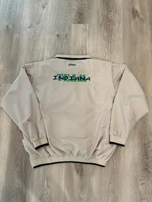 De colección Asics Team Indiana 1/4 Cremallera Para Hombre Talla Grande Con Mangas Extraíbles Beige Foto 1 de 4