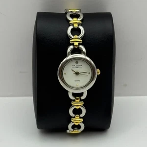 22mm Working Ladies Via Lucia 181 Two Tone Gold And Silver Quartz Watch 7 Inches - Picture 1 of 19