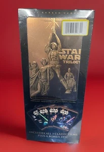 Star Wars Trilogy 2004 4 DVD Set, Widescreen Edition New Sealed Gold Foil - Picture 1 of 6