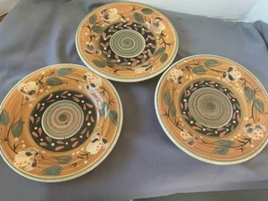 Pier 1 3er Set Keramik Salatteller Denelia Muster 8,5" Durchmesser - Bild 1 von 6