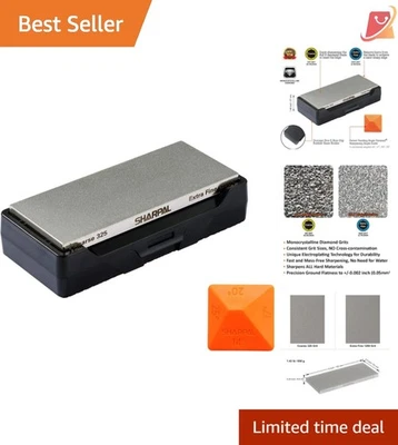 Afilador de cuchillos de piedra de afilar de diamante de doble cara 6x2,5 pulgadas Grano fino grueso Foto 1 de 4