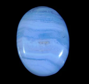 18.CT Natural Blue Lace Agate Oval Ccabochon Loose Gemstone 22x16x6 MM CD=280 - Picture 1 of 6
