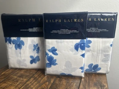JUEGO DE 3 FUNDAS NÓRDICAS RALPH LAUREN Georgica Maylen Azul Floral COMPLETO/QUEEN Foto 1 de 4