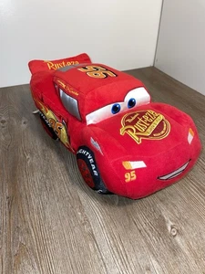 Disney Store Pixar Cars 13" Plush Lightning McQueen Red Race Car Embroidered - Picture 1 of 6