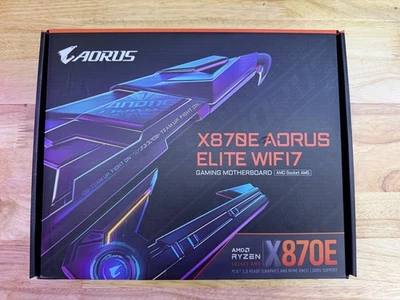 BRAND NEW GIGABYTE X870E AORUS ELITE WIFI7 GAMING MOTHERBOARD! - Image 1 of 3