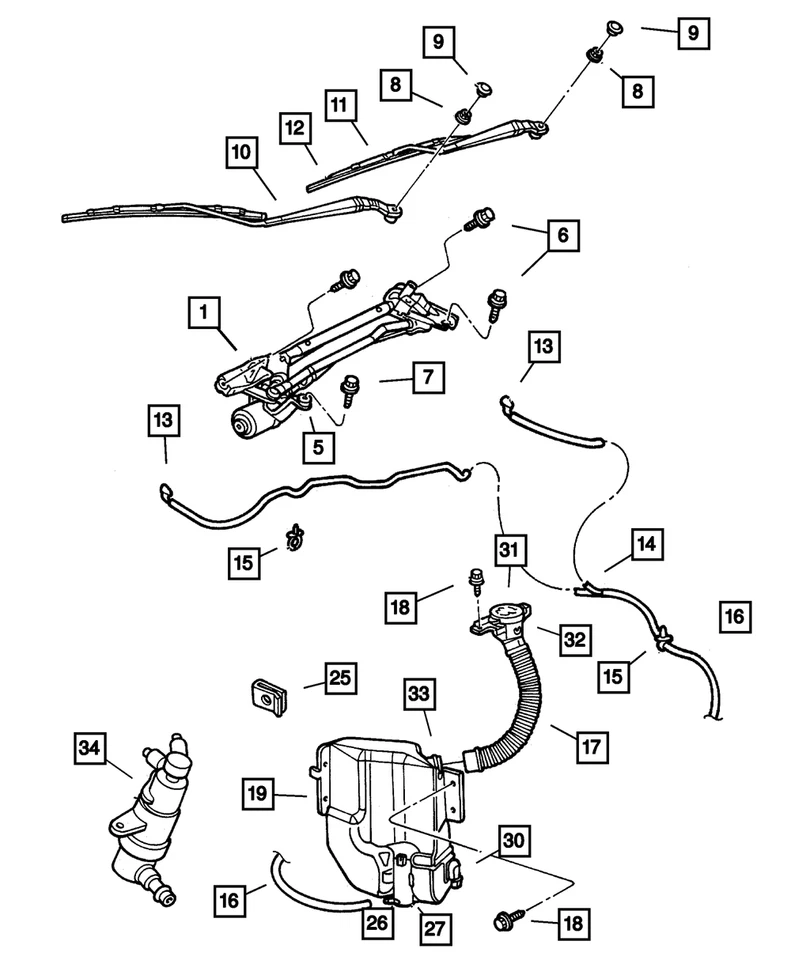 Limpiaparabrisas derecho Mopar genuino 5011206AC Foto 1 de 1