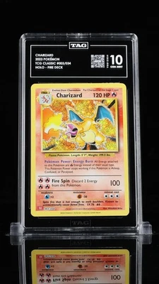 2023 POKEMON CLC-CLASSIC #003 CHARIZARD TAG 10 HIGHEST RATED GEM MINT - Image 1 of 2
