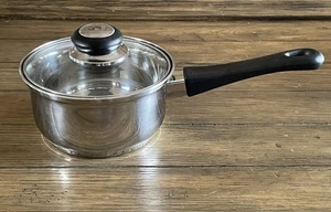 Tramontina 1 Qt Sauce Pan 18/10 Stainless Steel With Lid - Picture 1 of 17