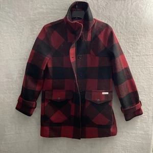 Eddie Bauer Womans Jacket Top Multicolor Small Plaid Long Sleeve Mock Neck - Picture 1 of 8