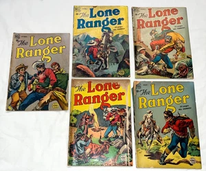 THE LONE RANGER Comics Lot of 5 Dell 1949 Golden Age Western Comic Books - Picture 1 of 7