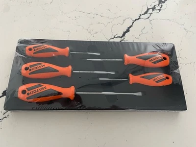 Новый Matco 5 шт. верхний крутящий момент II премиум оранжевый отвертка набор в лоток для хранения - Изображение 1 из 2