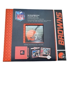 NFL Cleveland Browns Complete Scrapbook. 12 Designed Pages New BoxDZ - Picture 1 of 7