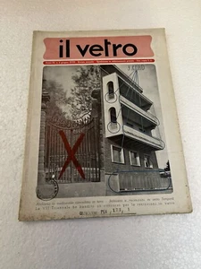 OLD GLASS MAGAZINE 1940 MURANO FOUNTAIN ART OLD MAGAZINE - Picture 1 of 6