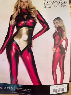 Webbed hero women's costume - Image 1 of 4