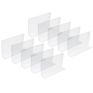Divisor de estantes de plástico divisores laterales estantes de clasificación de supermercado 10 piezas - Imagen 1 de 12