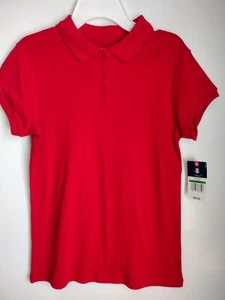 Girls Izod Approved Schoolwear Uniform Red Polo Shirt, Size Large (14) NWT - Picture 1 of 4