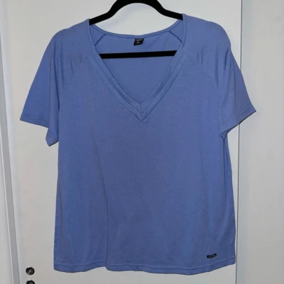 Helly Hansen Periwinkle Blue Wool Blend Mesh Active Top Large GUC - Image 1 of 4