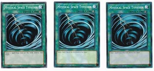 Yu-Gi-Oh - Mystical Space Typhoon X3 - Full Playset - Picture 1 of 2