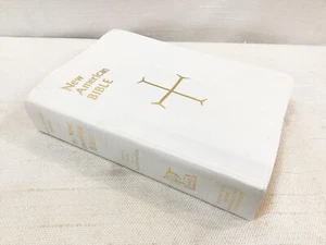 NEUE AMERIKANISCHE BIBEL St Joseph Ausgabe großer Typ weiß katholisch - Bild 1 von 6