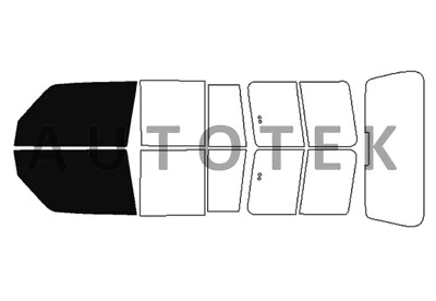 PreCut Film Front Two Door Windows For Mitsubishi Montero 1992-1999 Glass Tint - Image 1 of 4