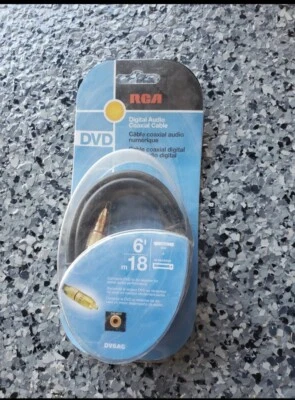 RCA DV6AC Digital Audio Coaxial Cable New Audio Interconnect - Image 1 of 2