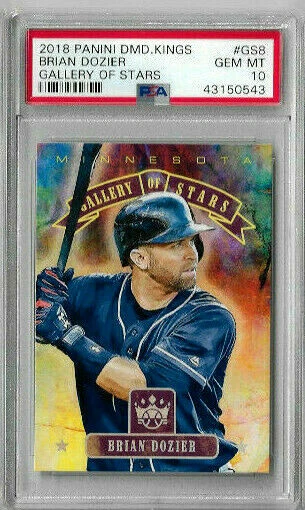 2018 Panini Diamond Kings Brian Dozier Gallery of Stars PSA 10 - Image 1 of 2