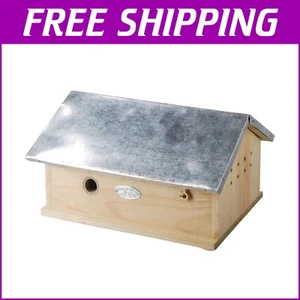 Charming White Bumble Bee House - Modern Design Ideal for Garden Pollination - Picture 1 of 4