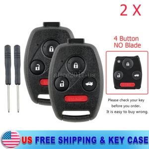 2 for 2009 2010 2011 2012 2013 Honda Pilot Remote Car Key Fob Shell Case Cover - Picture 1 of 11