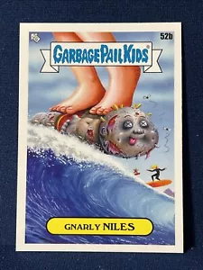 Topps Garbage Pail Kids Go On Vacation 2021 Gnarly Niles 52B GPK lista de verificación - Imagen 1 de 2