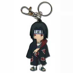 Naruto Chibi SD Itachi Akatsuki Coat PVC Keychain 3" Official Licensed Legit - Picture 1 of 2