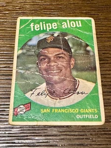 1959 Topps Set-Break #102 Felipe Alou RC - Poor - Free Shipping - Picture 1 of 2