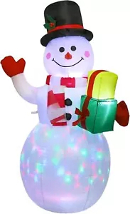 Christmas Inflatable Snowman Xmas Blow Up Snowman for Outdoor Yard Holiday Party - Picture 1 of 7
