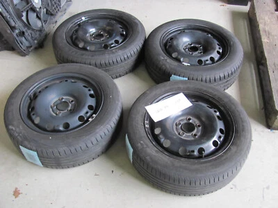 4 Sommerreifen Stahlfelge 185/60/15 VW Polo Fabia 6C0601027B 6R 6C Sommerreifen - Bild 1 von 4