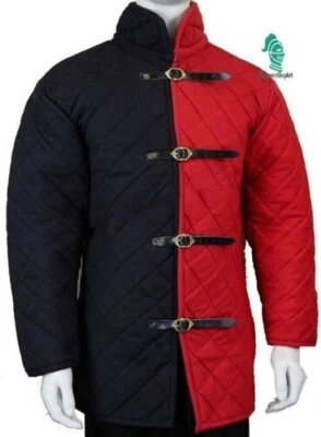 Gambeson Thick padded Medieval Jacket| Fight gambeson | SCA coat Aketon vest Arm - Image 1 of 2
