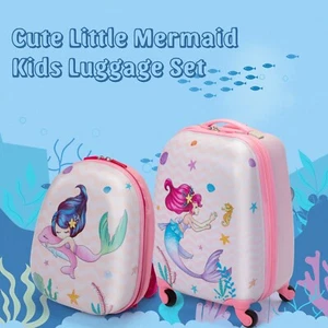 2 piezas equipaje rodante de viaje con ruedas giratorias para niños - Imagen 1 de 12
