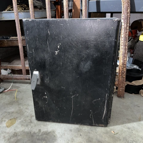 Vintage Industrial Metal Hanging  36 Key Cabinet MCM Rustic Cover