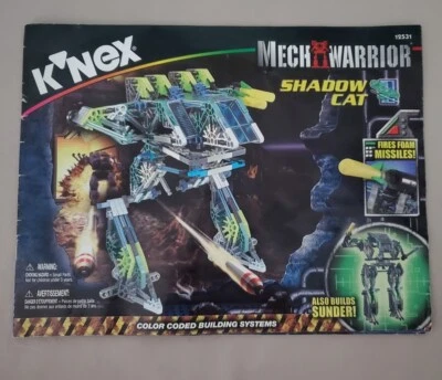 K'Nex Mech Warrior Shadow Cat #12531 Instruction Manual ONLY - Image 1 of 4