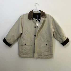GAP Khaki Field Chore Jacket Kids Coat Medium NWT Read Description - Picture 1 of 6
