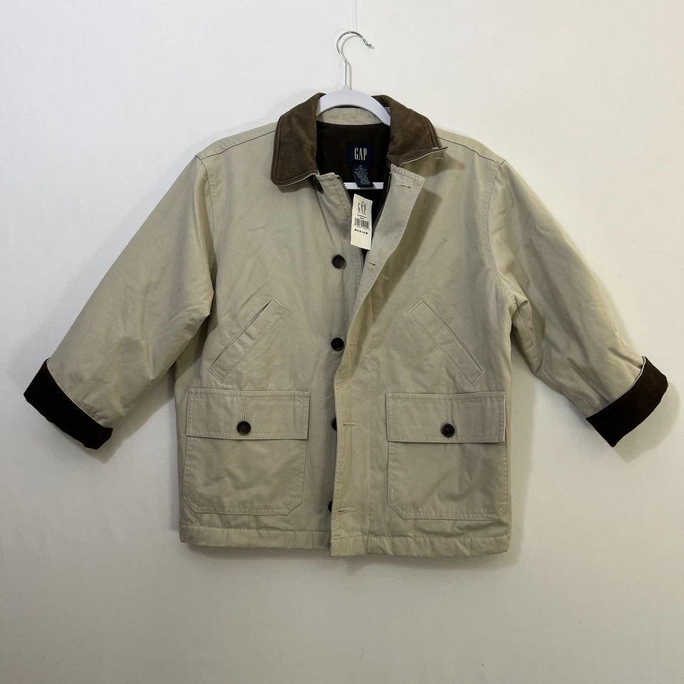 Chaqueta GAP Khaki Field Chore Abrigo Niños Mediano Nuevo con Etiquetas Leer Descripción Foto 1 de 4