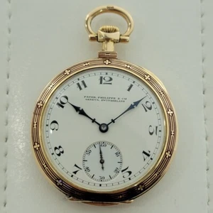 Reloj Bolsillo Patek Philippe Oro Sólido 18k 44MM 1920s Todo Original RA530 - Imagen 1 de 16