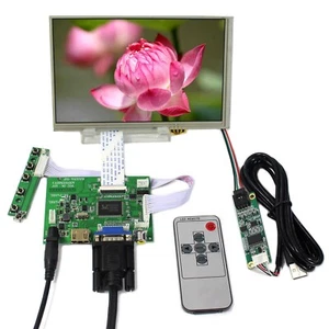 HD VGA AV LCD Controller Board 7inch AT070TN83 800X480 Resistive Touch LCD - Picture 1 of 5