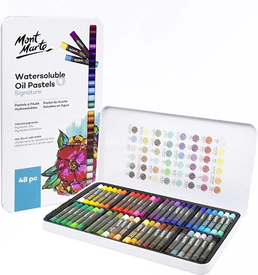 Pastelli a Olio Set – 48 Pezzi – Pastelli Ad Olio Morbidi Idrosolubili – Colori  - Immagine 1 di 4