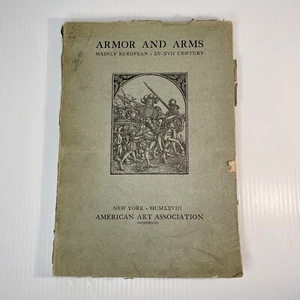 American Art Association Auction Catalog 1928 European Armor & Arms softcover - Imagen 1 de 24