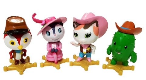 4 Sheriff Callie's Wild West Figures Cake Topper Deputy Peck Priscilla Sparky Cover