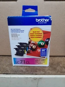BRUDER #LC71CL Neu Original Brother (Magenta Cyan Gelb) Tinten-Kombipackung  - Bild 1 von 4
