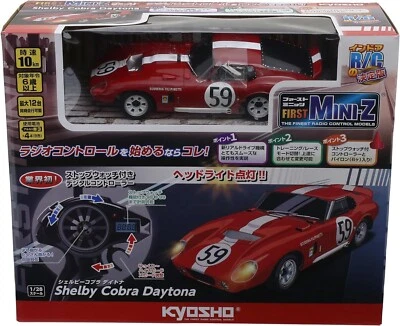 Kyosho First Mini-Z Shelby Cobra Daytona 66611 Red 1/28 from Japan - Image 1 of 4