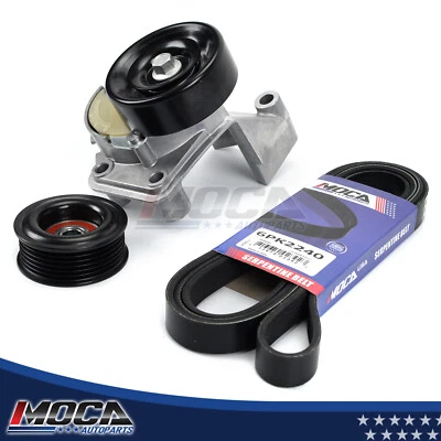 Serpentine Belt Component Kit for Toyota 4Runner Sequoia Tundra Lexus 4.3L 4.7L - Image 1 of 4